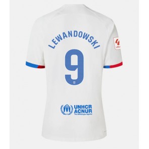 Maillot de foot Barcelona Robert Lewandowski #9 Extérieur 2023-24 Manches Courte